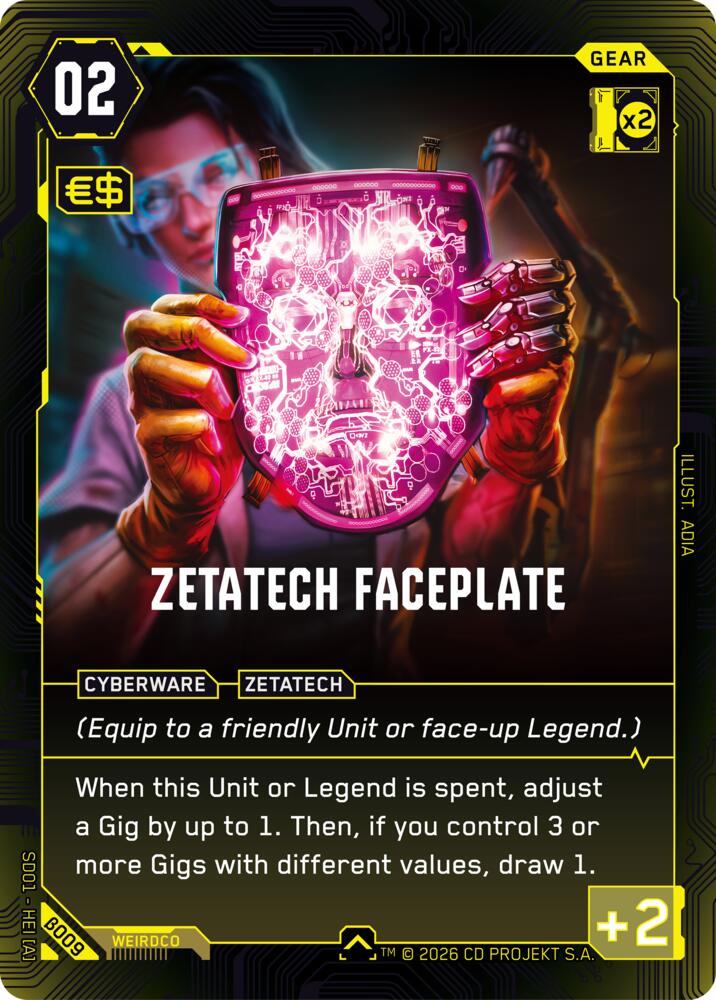 Zetatech Faceplate card image