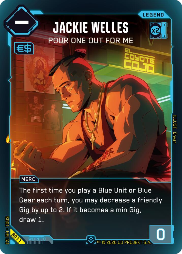 Jackie Welles - Pour One Out For Me card image