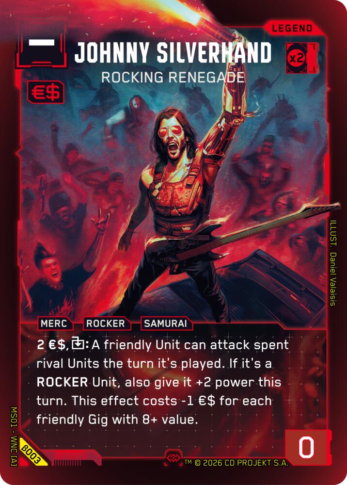 Johnny Silverhand - Rocking Renegade (Secret) card image