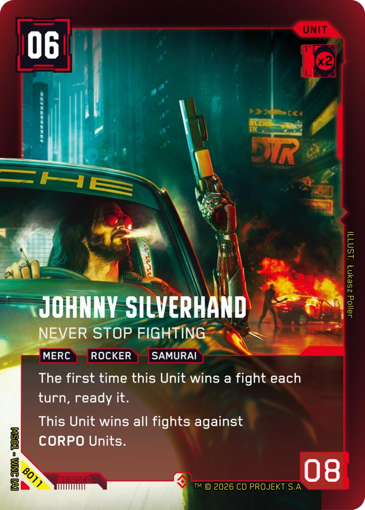 Johnny Silverhand - Never Stop Fighting (Epic) card image