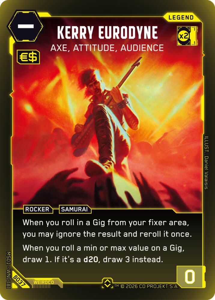 Kerry Eurodyne - Axe, Attitude, Audience (Rare) card image