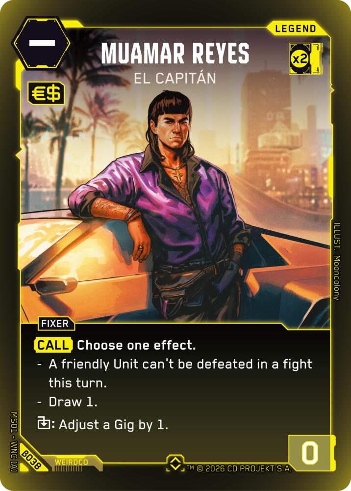 Muamar Reyes - El Capitan (Rare) card image