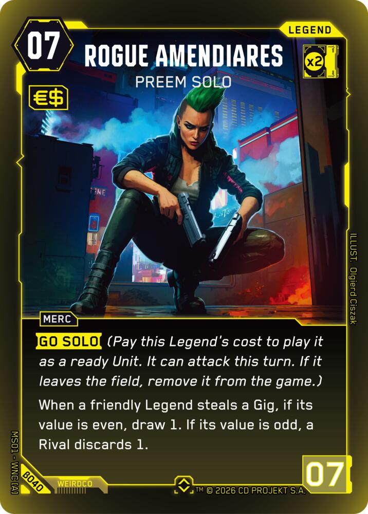 Rogue Amendiares - Preem Solo (Rare) card image