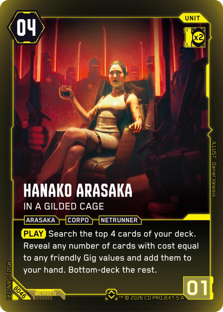 Hanako Arasaka - In a Gilded Cage (Rare) card image