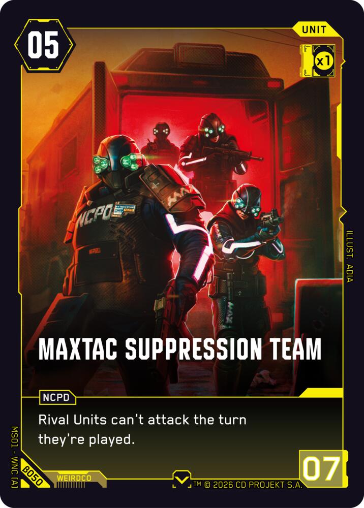 MaxTac Suppression Team card image