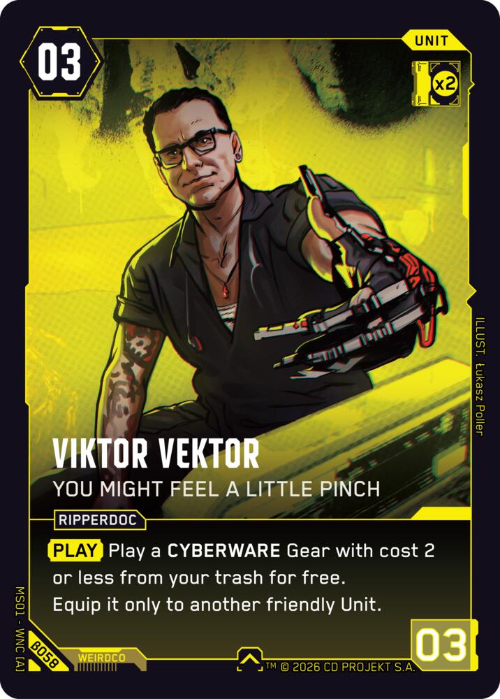 Viktor Vektor - You Might Feel a Little Pinch card image