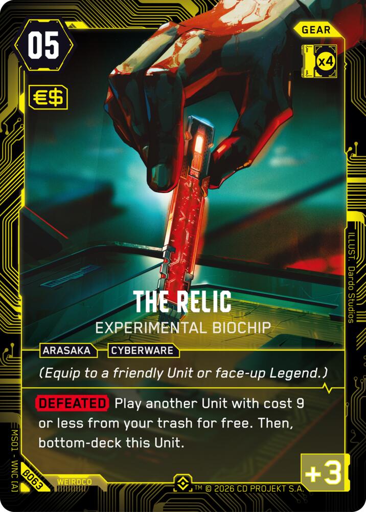 The Relic - Experimental Biochip (Epic) card image