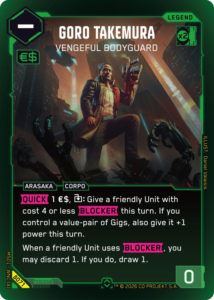 Goro Takemura - Vengeful Bodyguard (Rare) card image