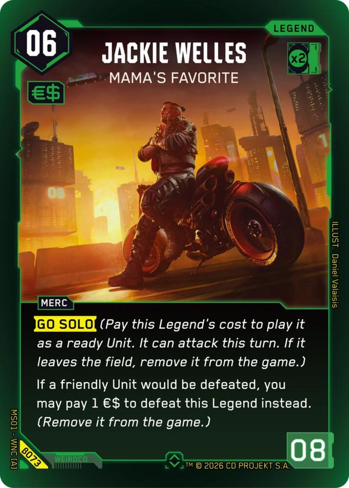 Jackie Welles - Mama's Favorite (Rare) card image