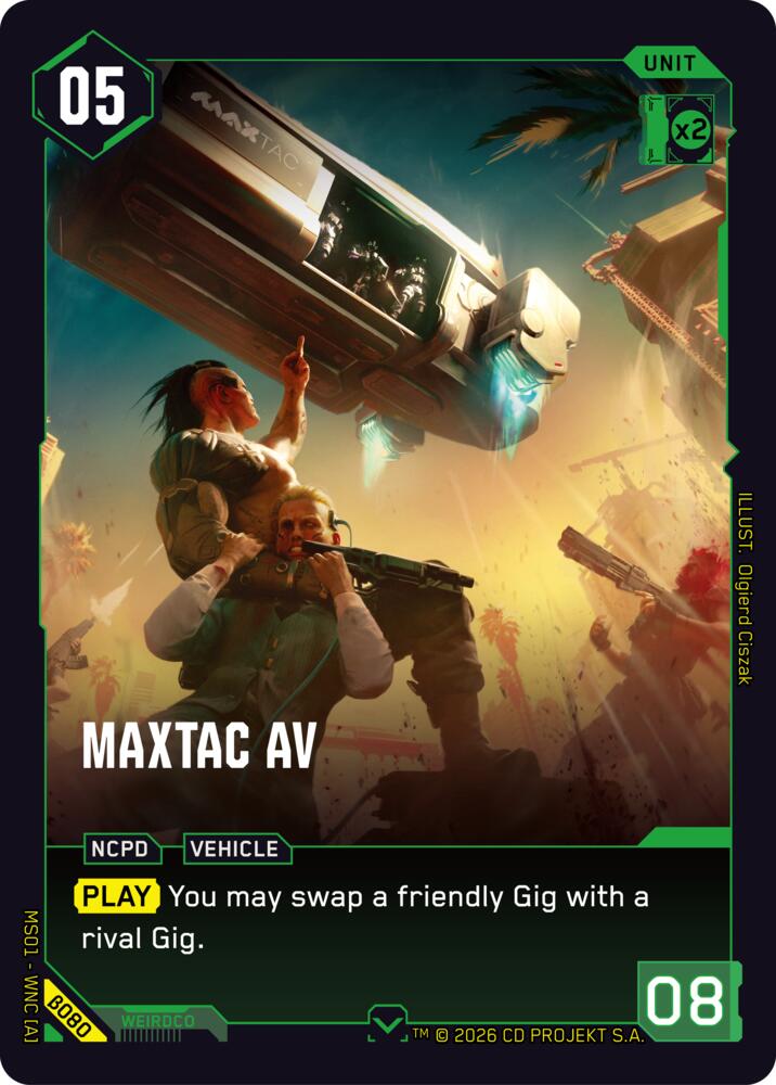 MaxTac AV card image