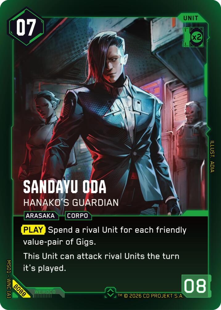 Sandayu Oda - Hanako's Guardian (Rare) card image