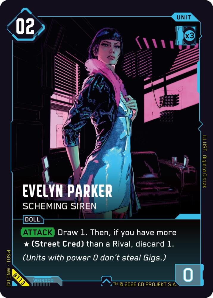 Evelyn Parker - Scheming Siren card image