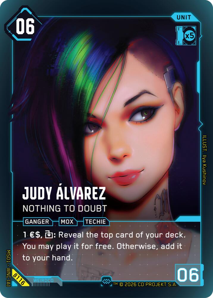 Judy Alvarez - Nothing to Doubt (Secret) card image