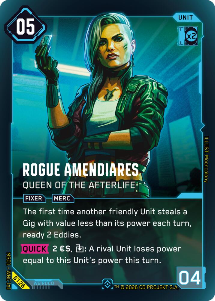 Rogue Amendiares - Queen of the Afterlife (Epic) card image