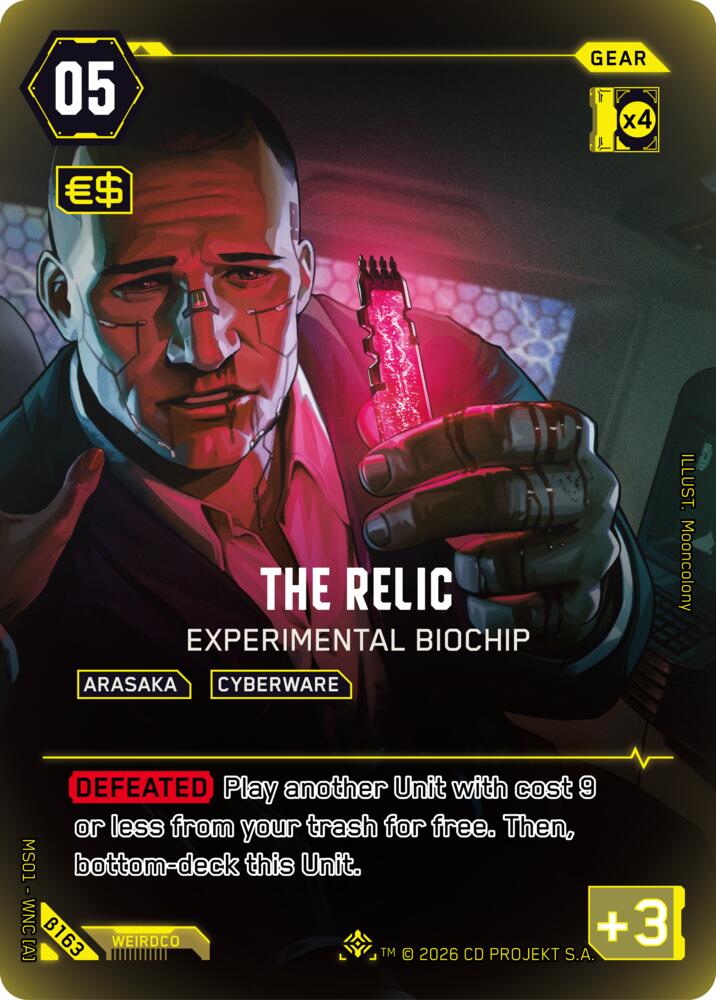 The Relic - Experimental Biochip (IO) card image