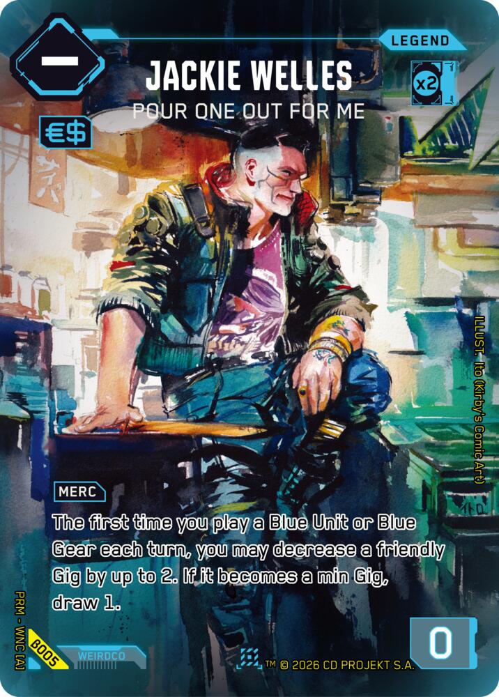 Jackie Welles - Pour One Out For Me card image