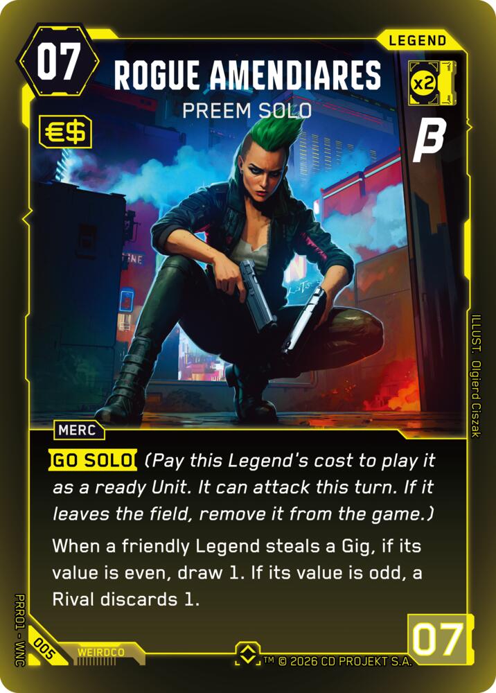 Rogue Amendiares - Preem Solo card image