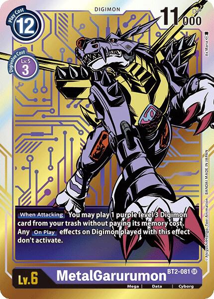 MetalGarurumon - BT2-081 (Alternate Art) card image