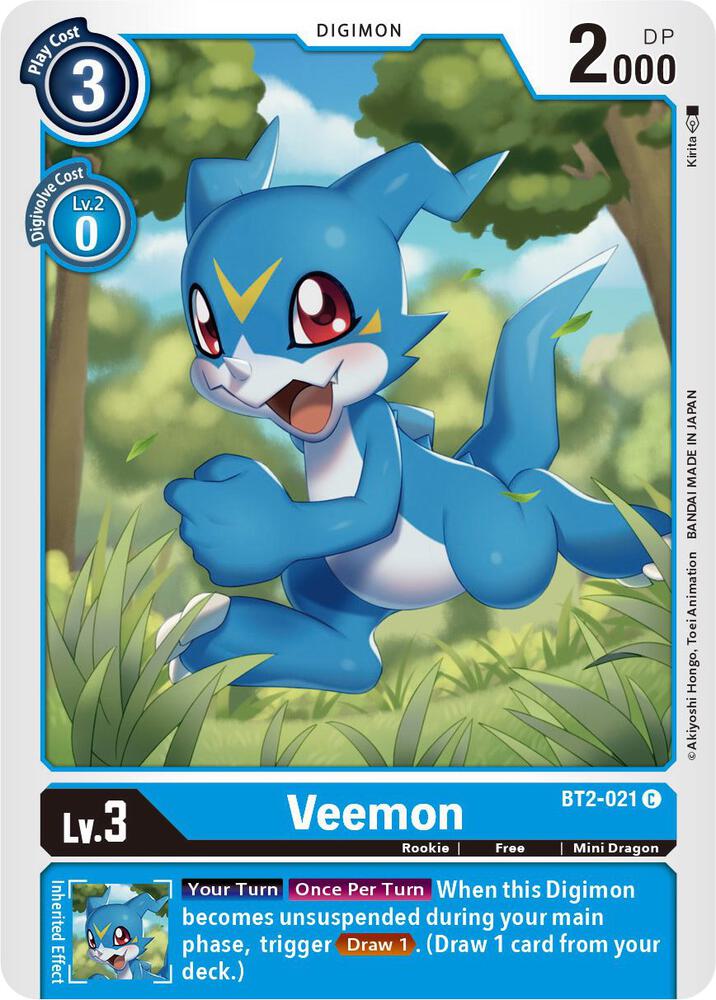 Veemon - BT2-021 card image