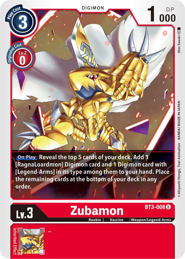 Zubamon card image
