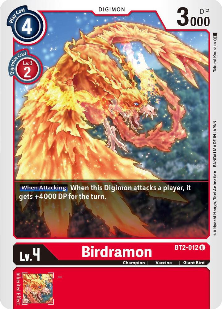 Birdramon - BT2-012 card image