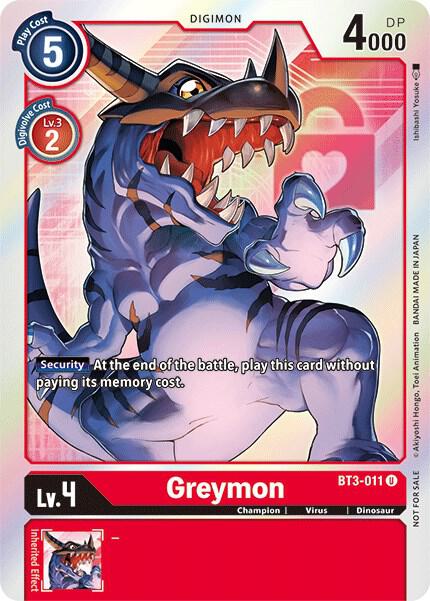 Greymon - BT3-011 (Box Topper) card image