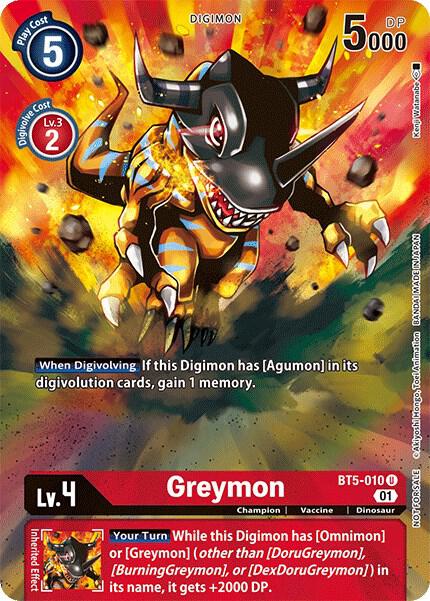 Greymon - BT5-010 (Premier TO Event June 2021) card image