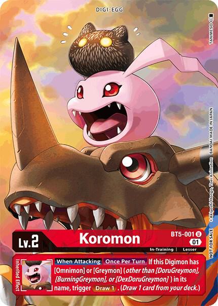 Koromon - BT5-001 (Premier TO Event June 2021) card image