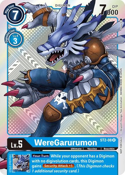 WereGarurumon - ST2-08 (Official Tournament Pack Vol.2) card image