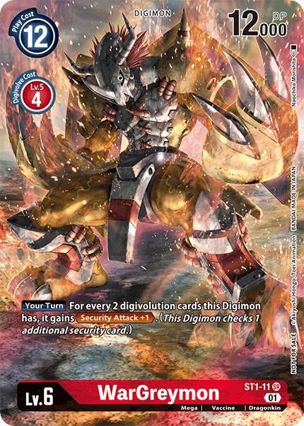 WarGreymon - ST1-11 (Premier TO Event June 2021) card image