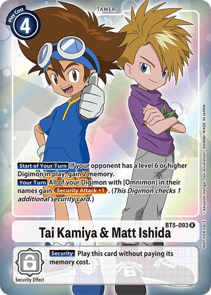 Tai Kamiya & Matt Ishida (Box Topper) card image