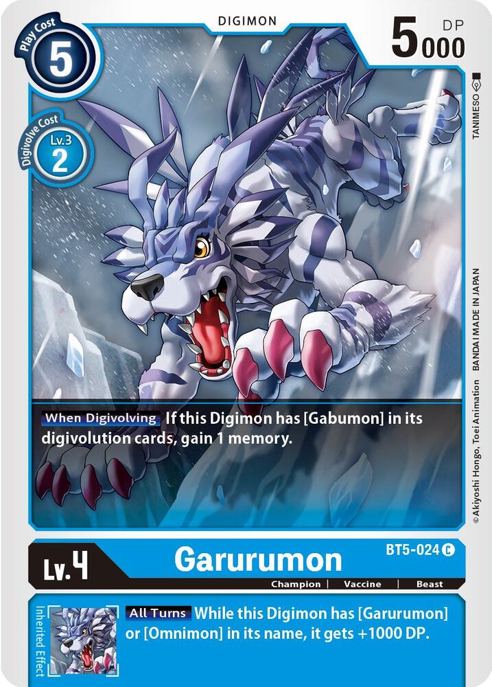 Garurumon card image