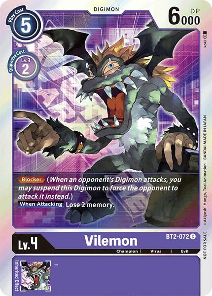 Vilemon - BT2-072 (Event Pack 1) card image