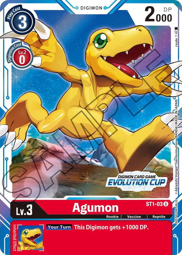 Agumon - ST1-03 (July Evolution Cup 2021 Stamped) card image
