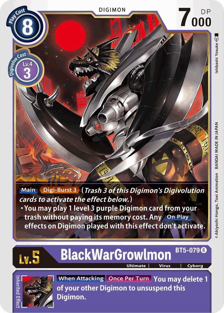BlackWarGrowlmon card image