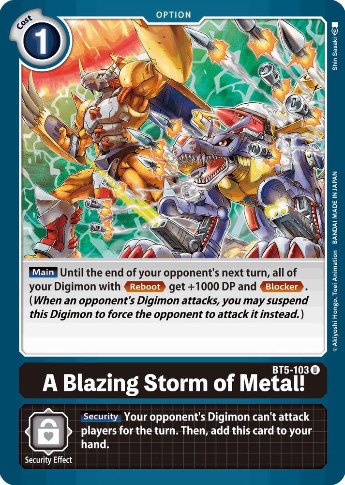 A Blazing Storm of Metal! card image