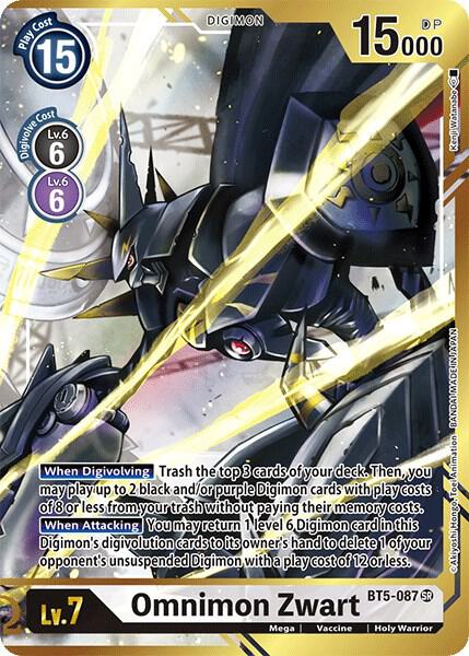 Omnimon Zwart (Alternate Art - Kenji Watanabe) card image