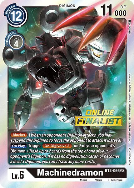 Machinedramon - BT2-066 (2021 Championship Online Regional) [Online Finalist] card image