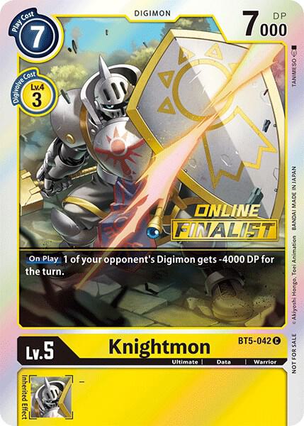 Knightmon - BT5-042 (2021 Championship Online Regional) [Online Finalist] card image