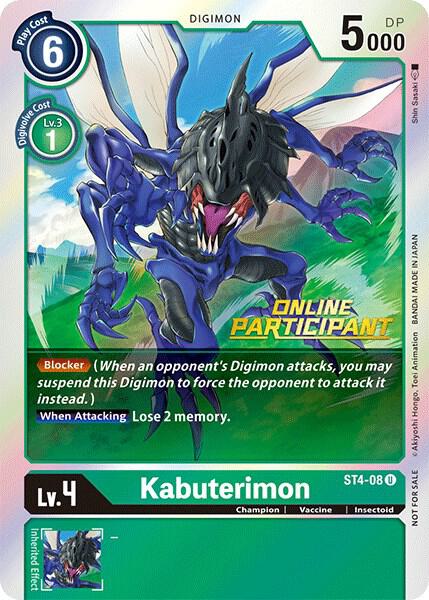 Kabuterimon - ST4-08 (2021 Championship Online Regional) [Online Participant] card image