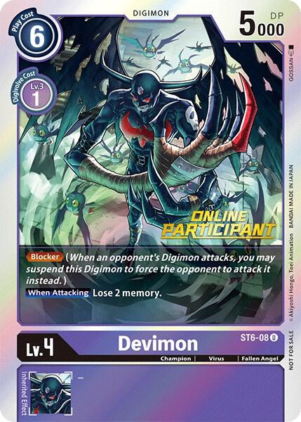 Devimon - ST6-08 (2021 Championship Online Regional) [Online Participant] card image
