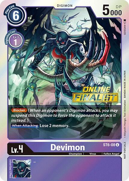 Devimon - ST6-08 (2021 Championship Online Regional) [Online Finalist] card image
