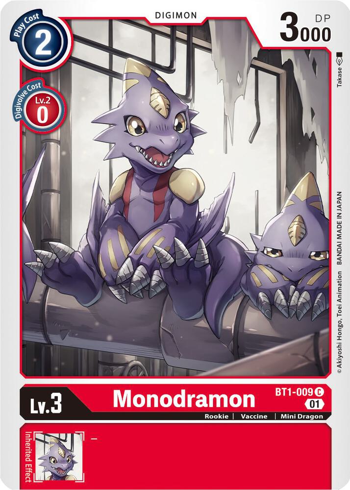 Monodramon - BT1-009 (Alternate Art) card image
