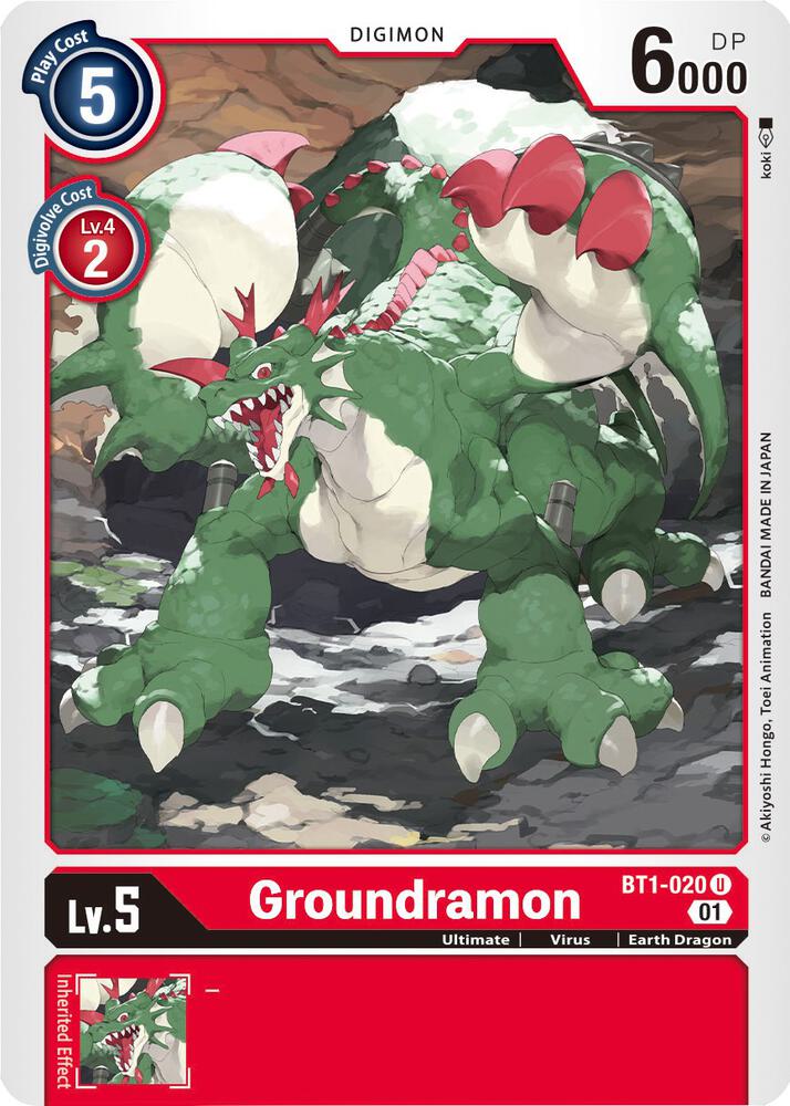 Groundramon - BT1-020 (Alternate Art) card image