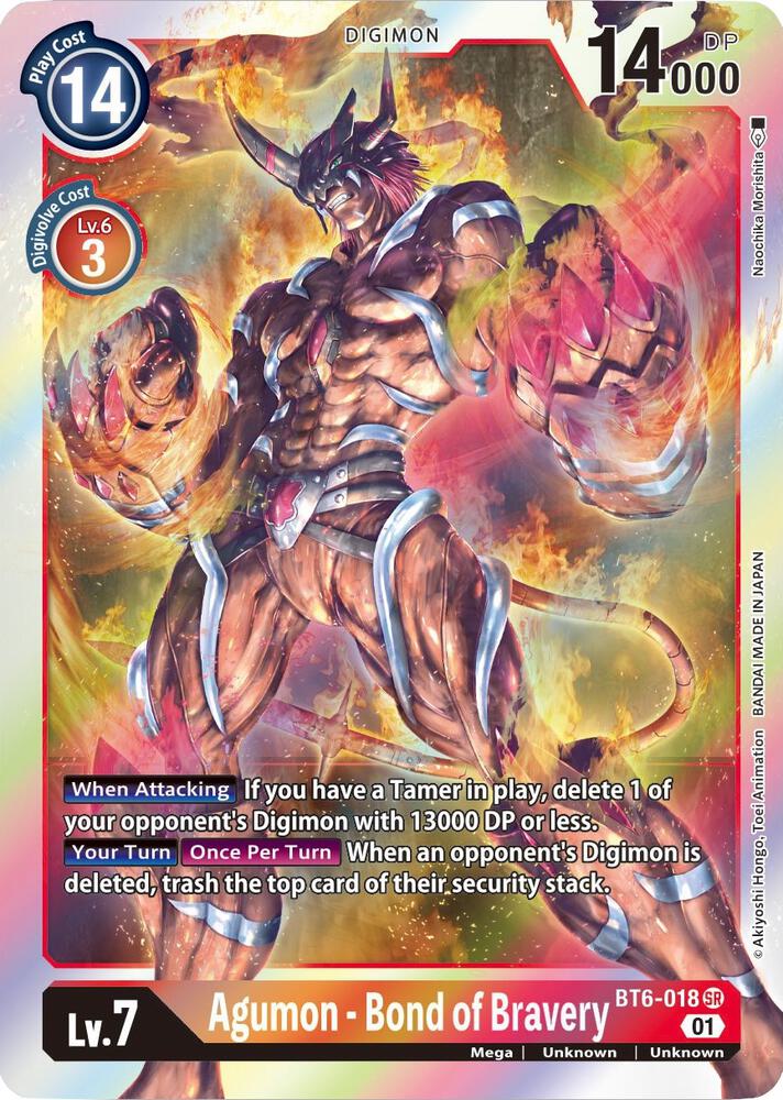 Agumon - Bond of Bravery card image