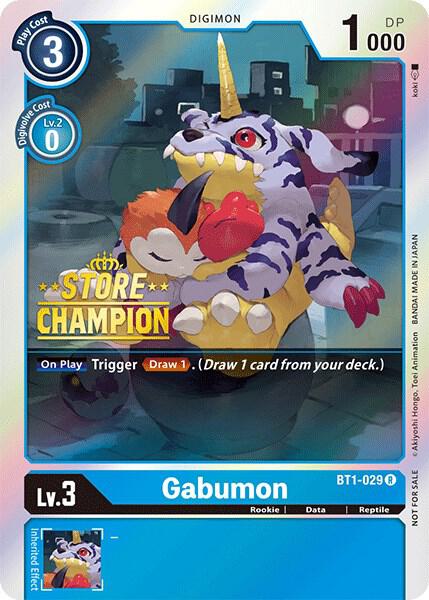 Gabumon - BT1-029 (Store Champion) card image