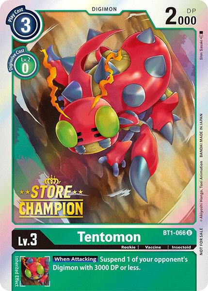 Tentomon - BT1-066 (Store Champion) card image