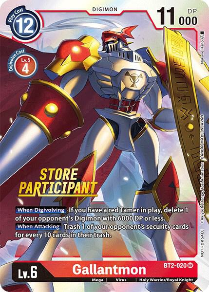 Gallantmon - BT2-020 (Store Participant) card image