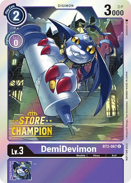 DemiDevimon - BT2-067 (Store Champion) card image