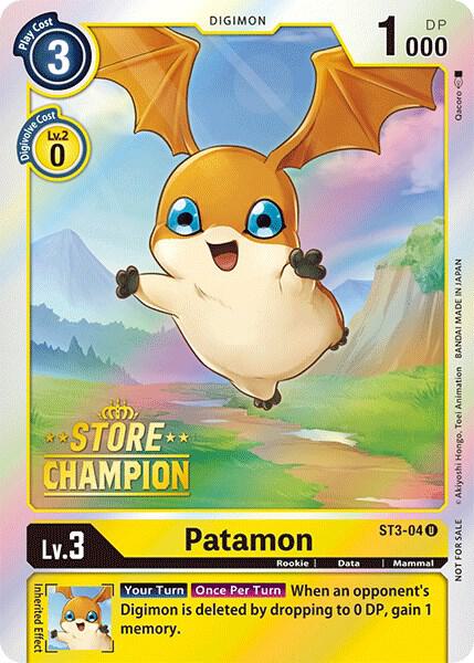 Patamon - ST3-04 (Store Champion) card image